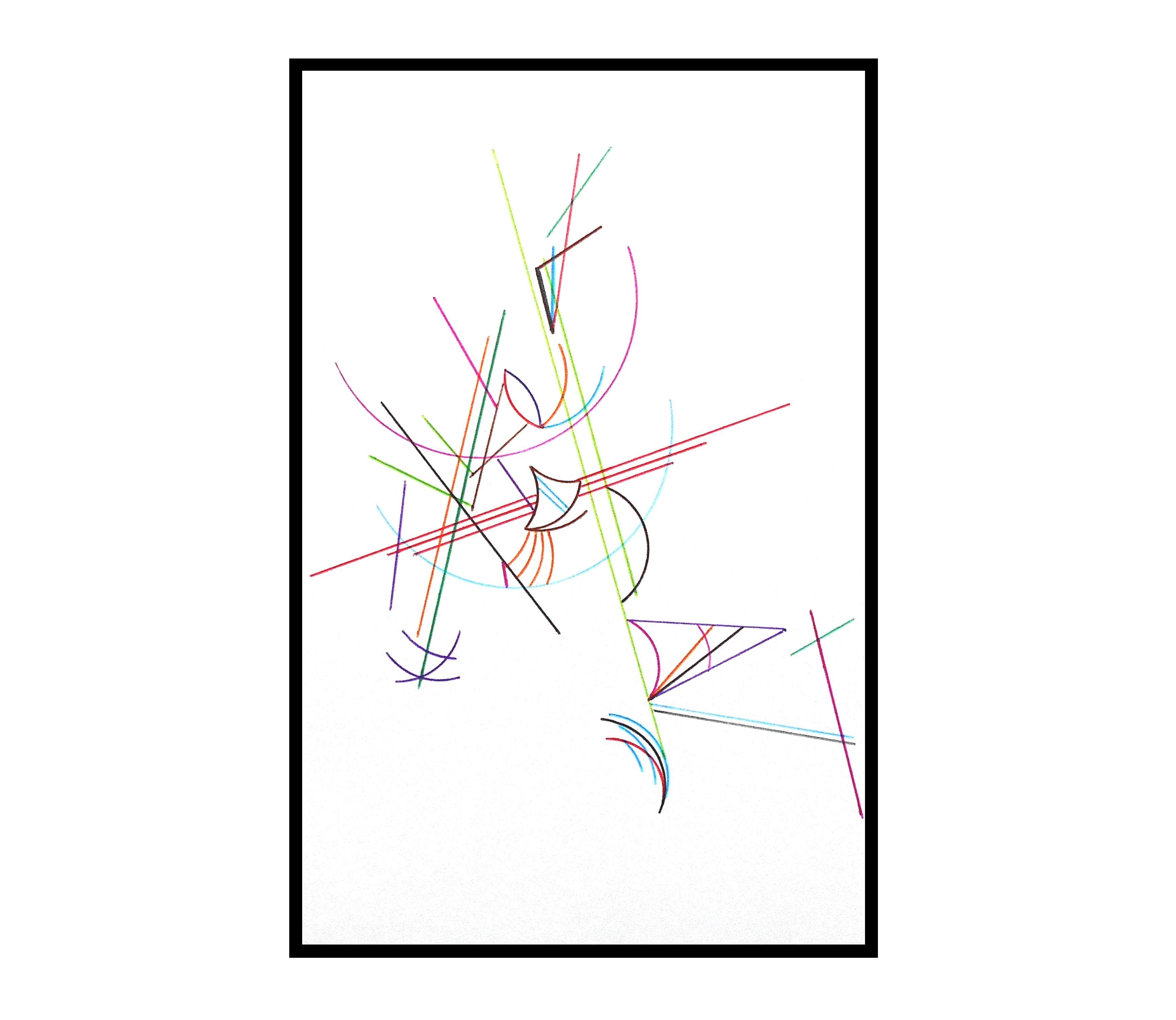 3460x3000 Satellite Abstract Minimalist Art Drawing