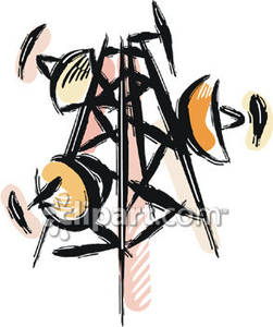 251x300 Satellite Dishes On A Microwave Tower