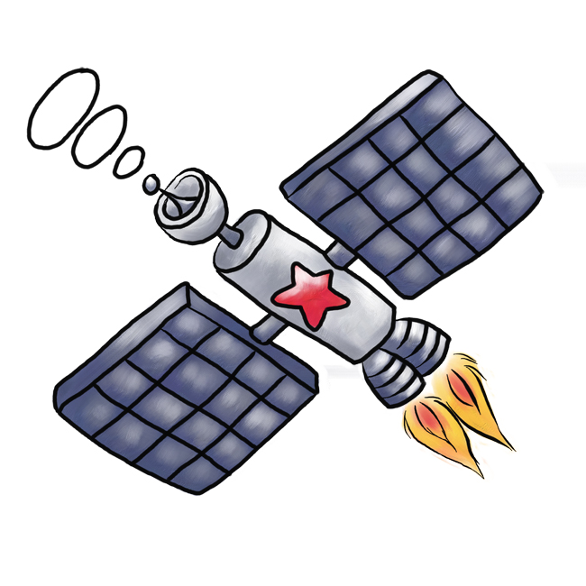 650x650 Space Satellite Clipart