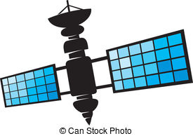 275x194 Satellite Vector Clipart