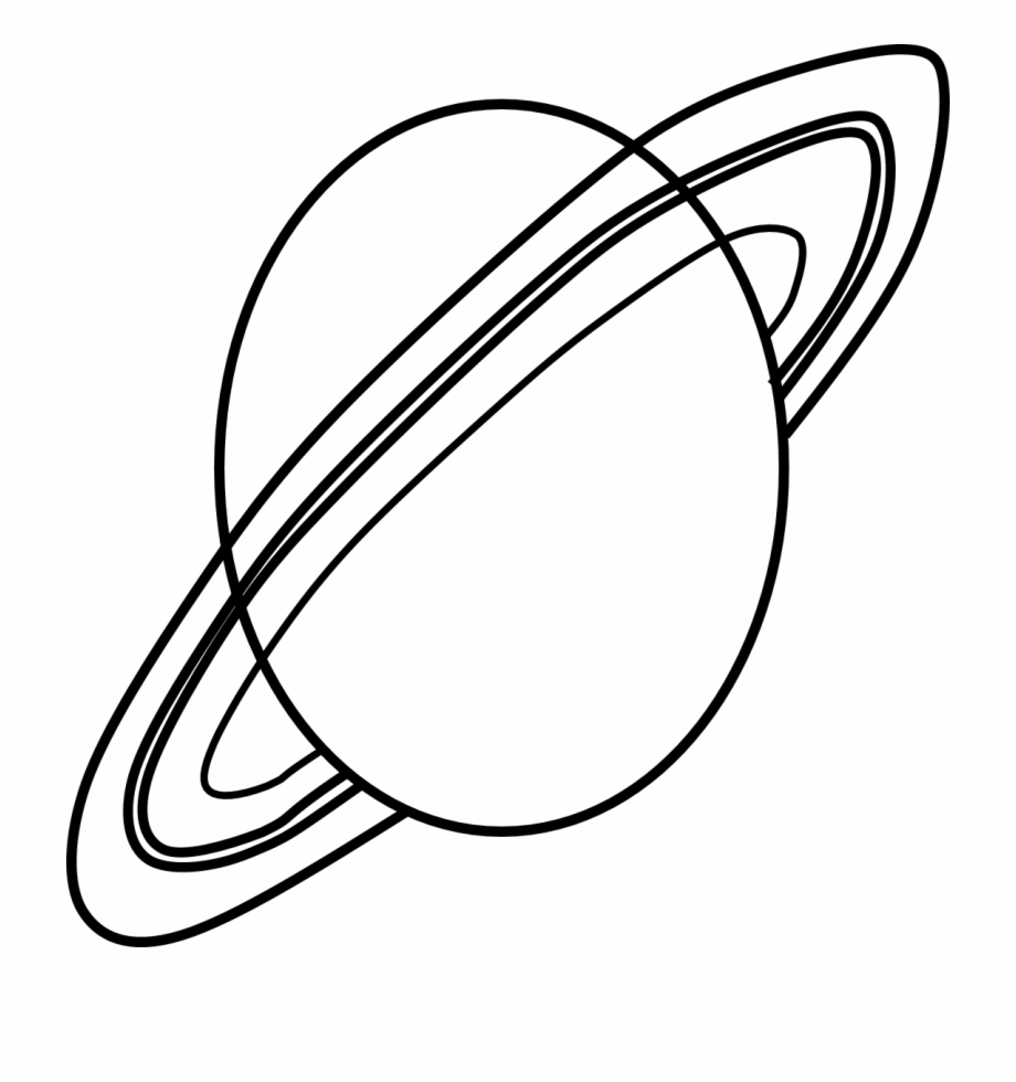 920x980 Planet Saturn Clipart Black White Free Cliparts