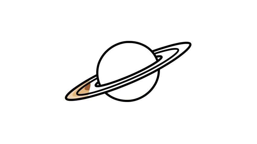 852x480 Planets And Stars Drawing Stock Video Footage