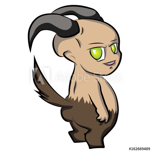 500x500 Satyr Cartoon Vector