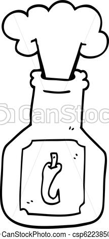 215x470 Line Drawing Cartoon Hot Chili Sauce