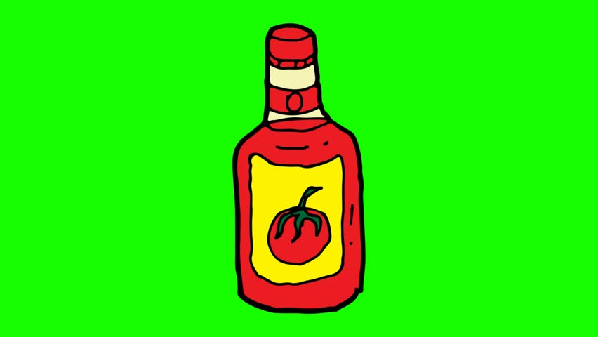 852x480 Kids Drawing Green Screen With Theme Of Tomato Sauce