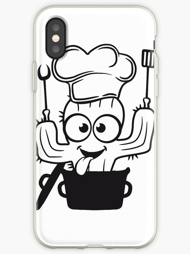 750x1000 Comic Cactus Saucepan Soft Chef Restaurant Chef Has Pancake Fork