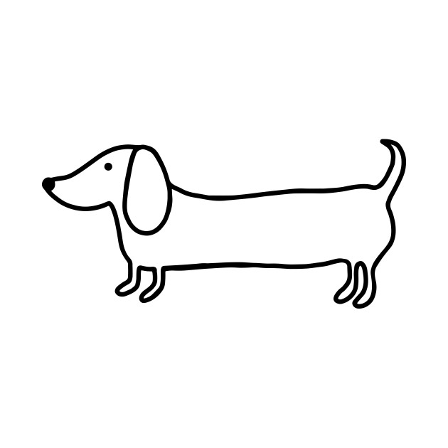 630x630 Cute Hand Drawn Dog Dachshund