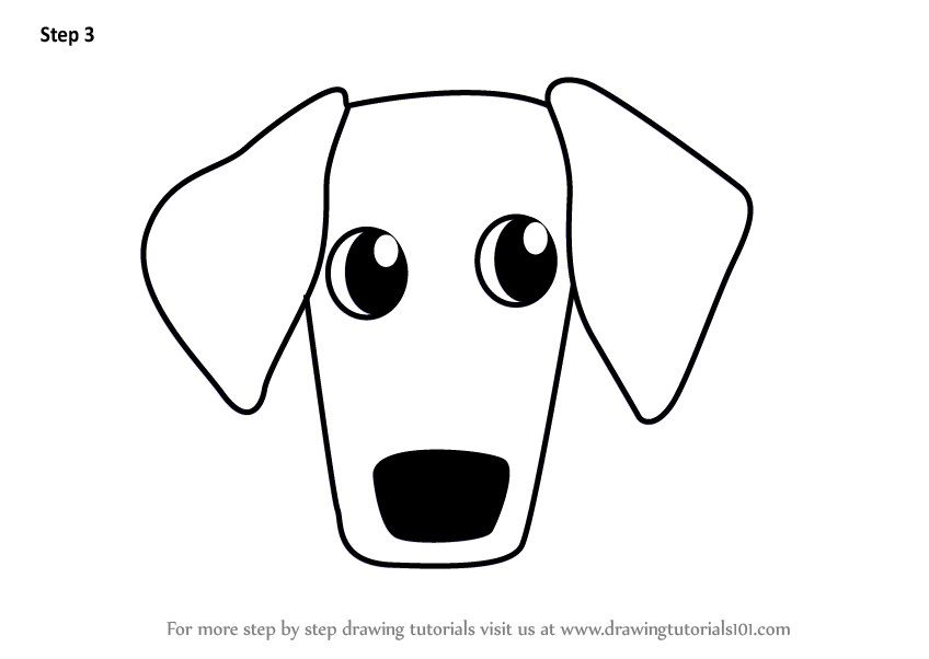 848x602 Learn How To Draw A Dachshund Dog Face For Kids
