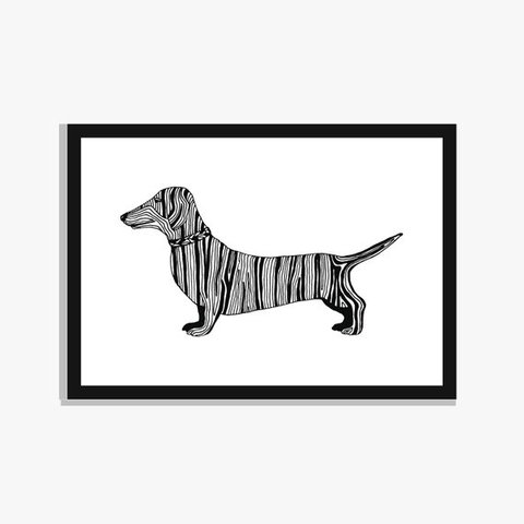 480x480 Dachshund Sausage Dog Print Printed On Beautiful High H