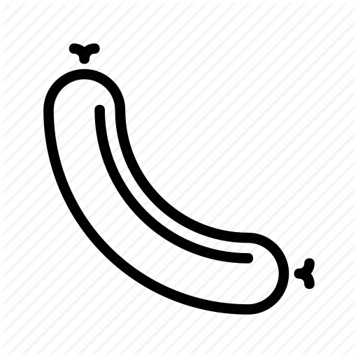 512x512 Sausage, Meat, Drawing, Transparent Png Image Clipart Free Download