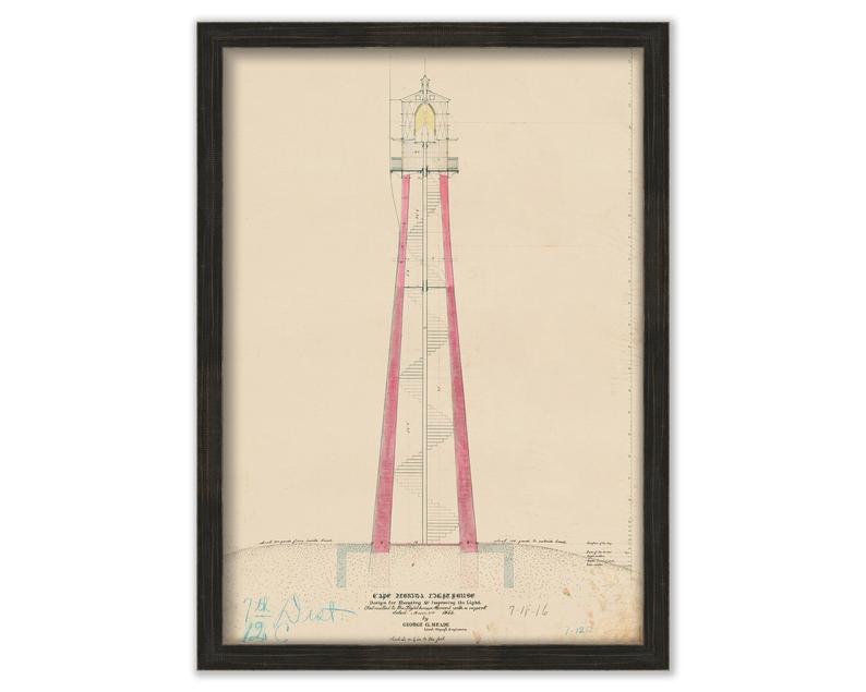 794x635 Tybee Island Lighthouse Savannah River Georgia Drawing Etsy