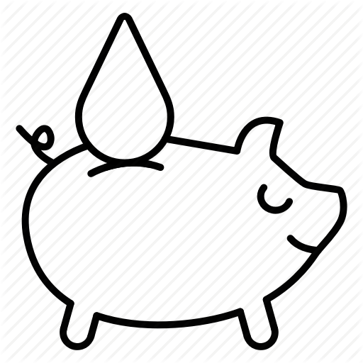 512x512 green technology, piggy, power, renewable energy, save, water icon