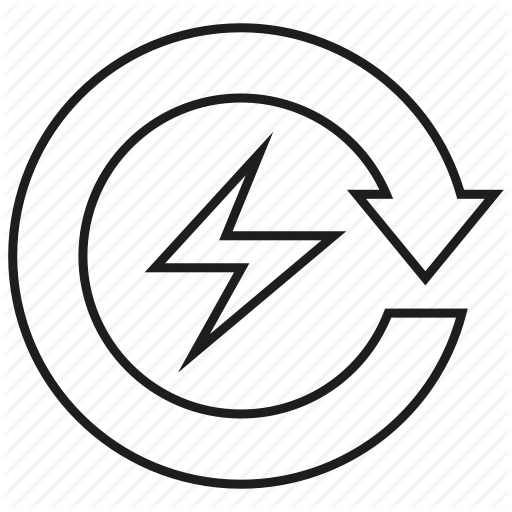 512x512 arrow, electricity, energy, power, reserve, save icon