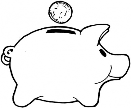 422x350 Draw Piggy Bank