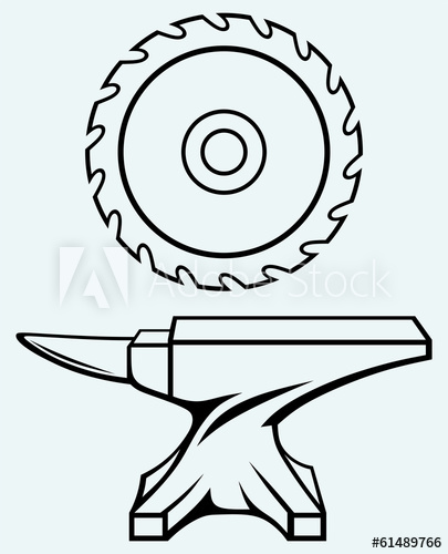 405x500 Circular Saw Blade And Anvil