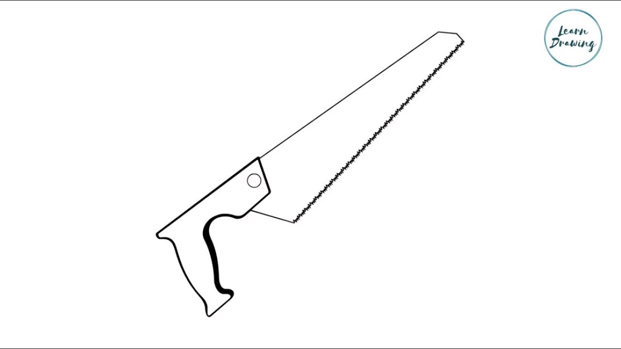 1280x720 How To Draw A Saw Step