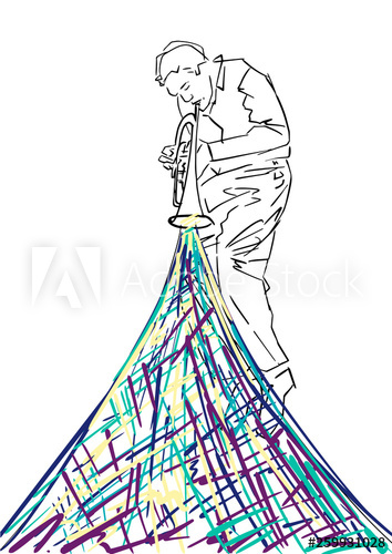 354x500 energy of saxophone silhouette of musician with sax colorful