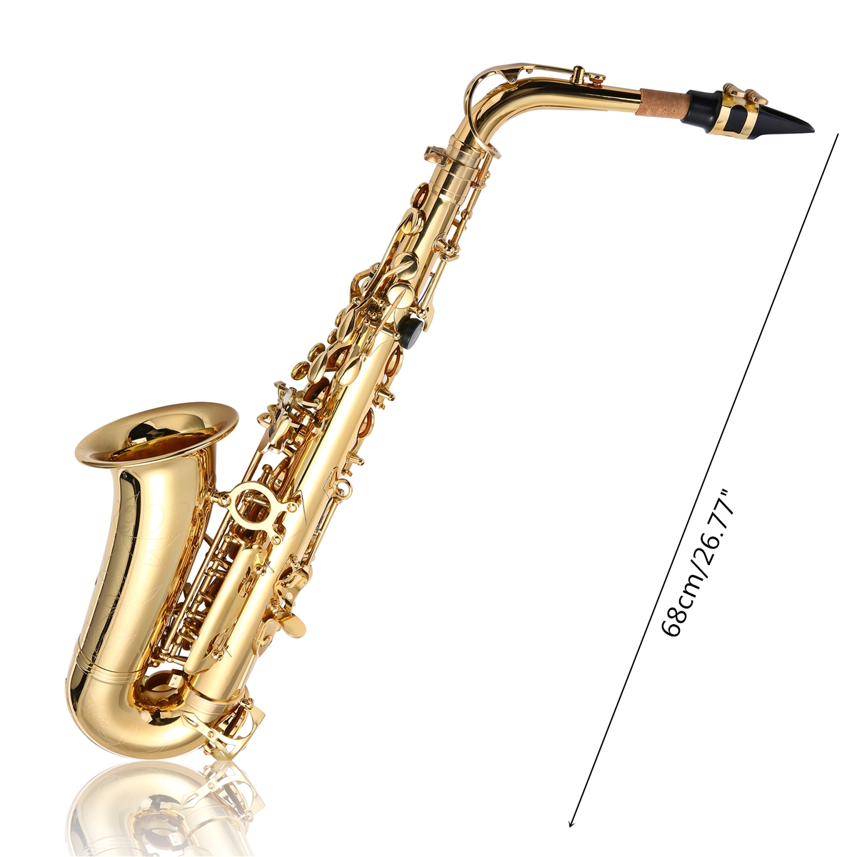 1200x1200 jupiter jas gold brass alto eb tune saxophone with bag clean