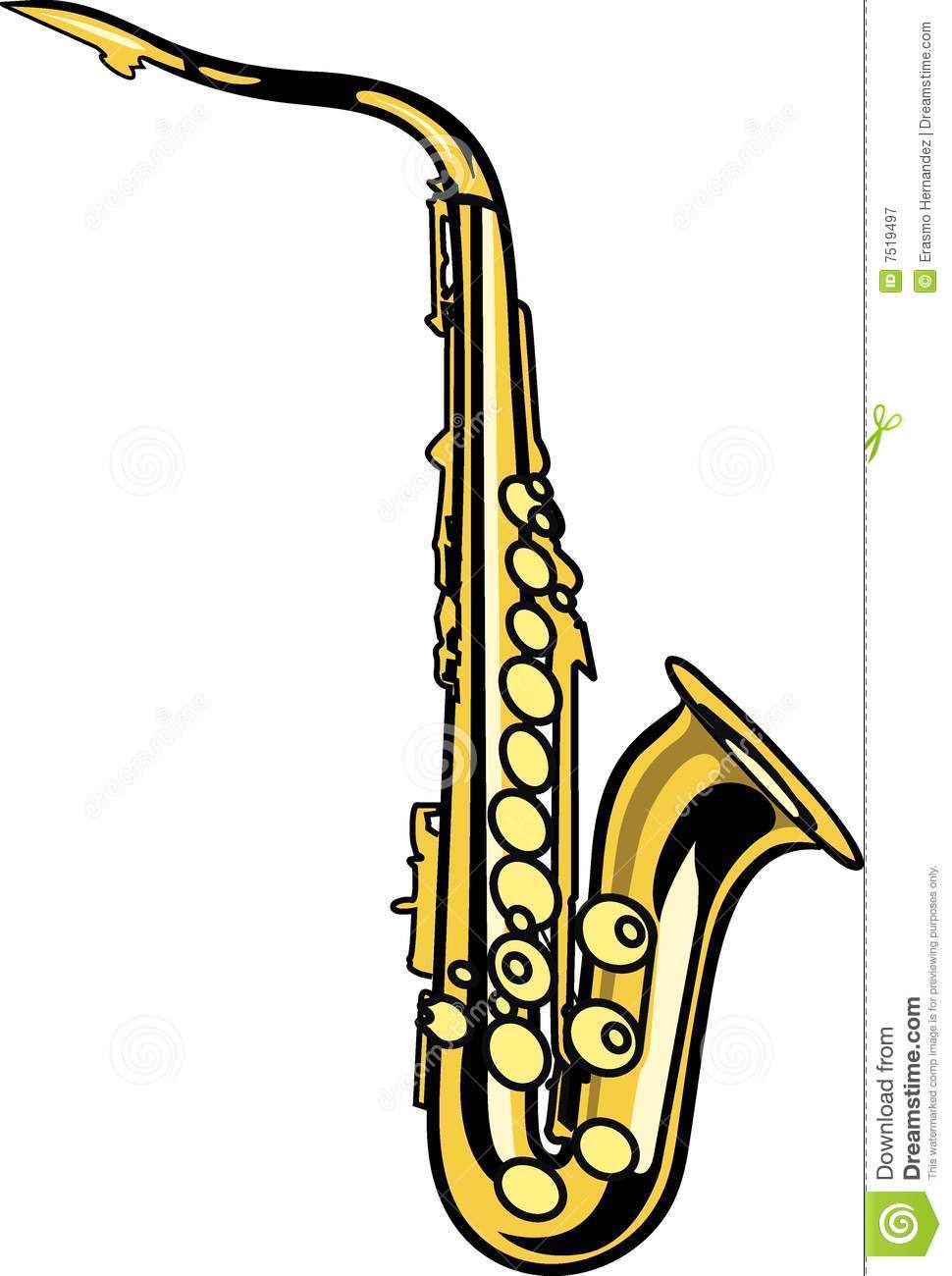 Saxophone Pencil Drawing | Free download on ClipArtMag