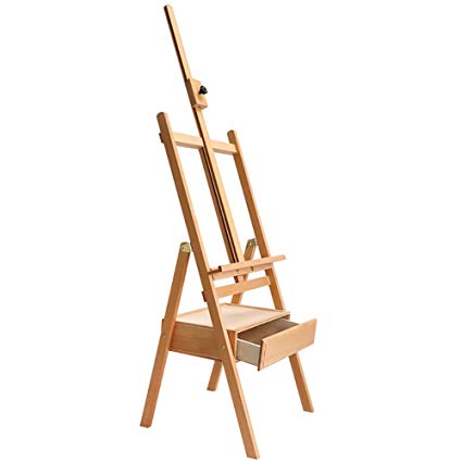 425x425 easel with drawer beech multifunction advertising