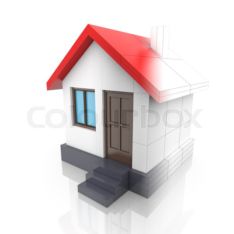 800x800 House Project Drawing Turns Into Stock Photo Colourbox