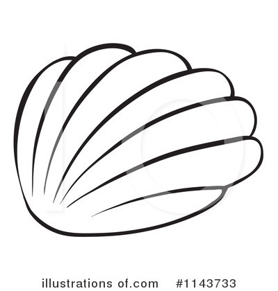 400x420 Scallop Shell Clipart
