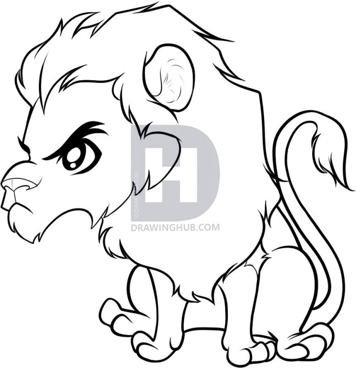 697x720 How To Draw Chibi Scar, Step