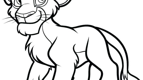 570x320 How To Draw Simba From Lion King A Drawing Of The Character