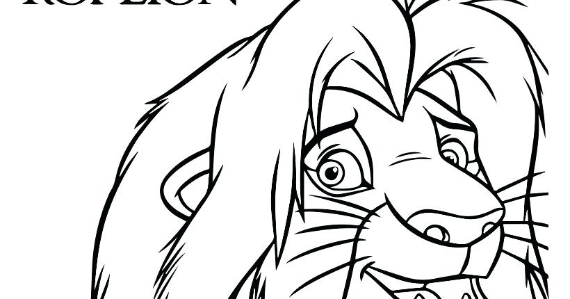 820x430 Lion King Simba Coloring Pages