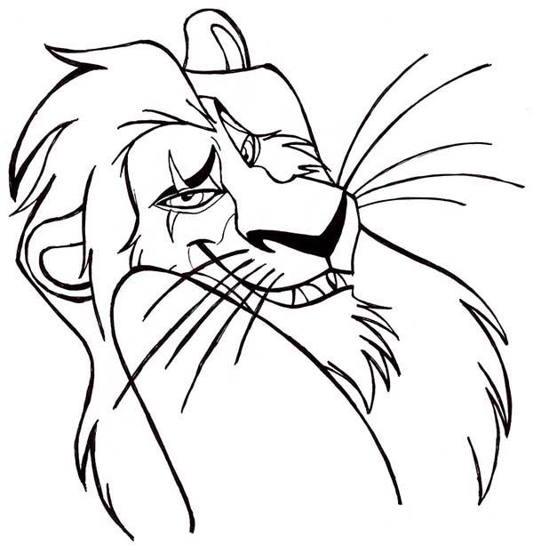 600x614 Coloring Pages Lion King Drawings, Horse