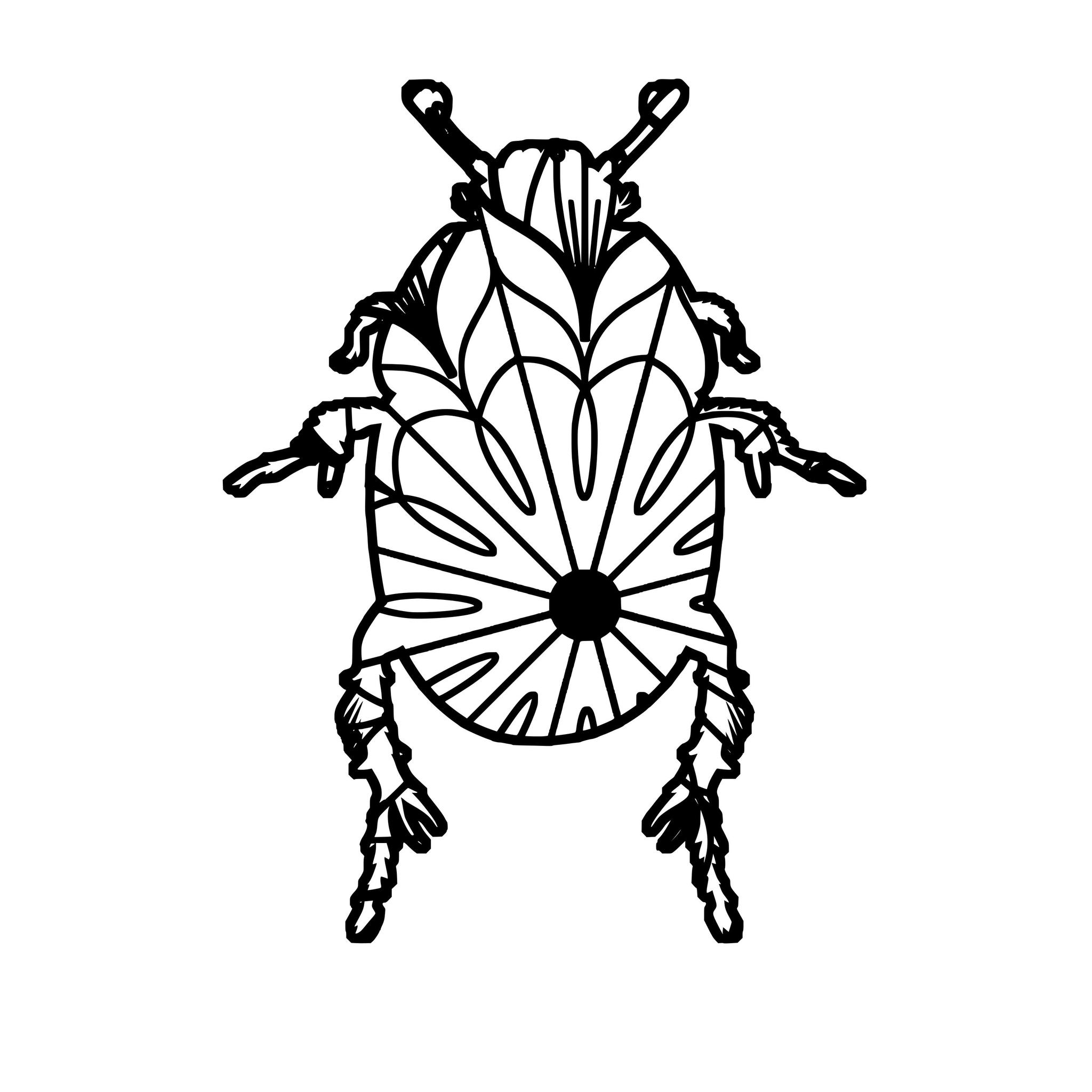 2048x2048 Scarab Beetle Mandala
