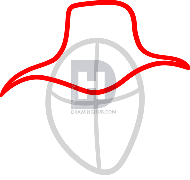 760x720 How To Draw A Scarecrow Face, Step