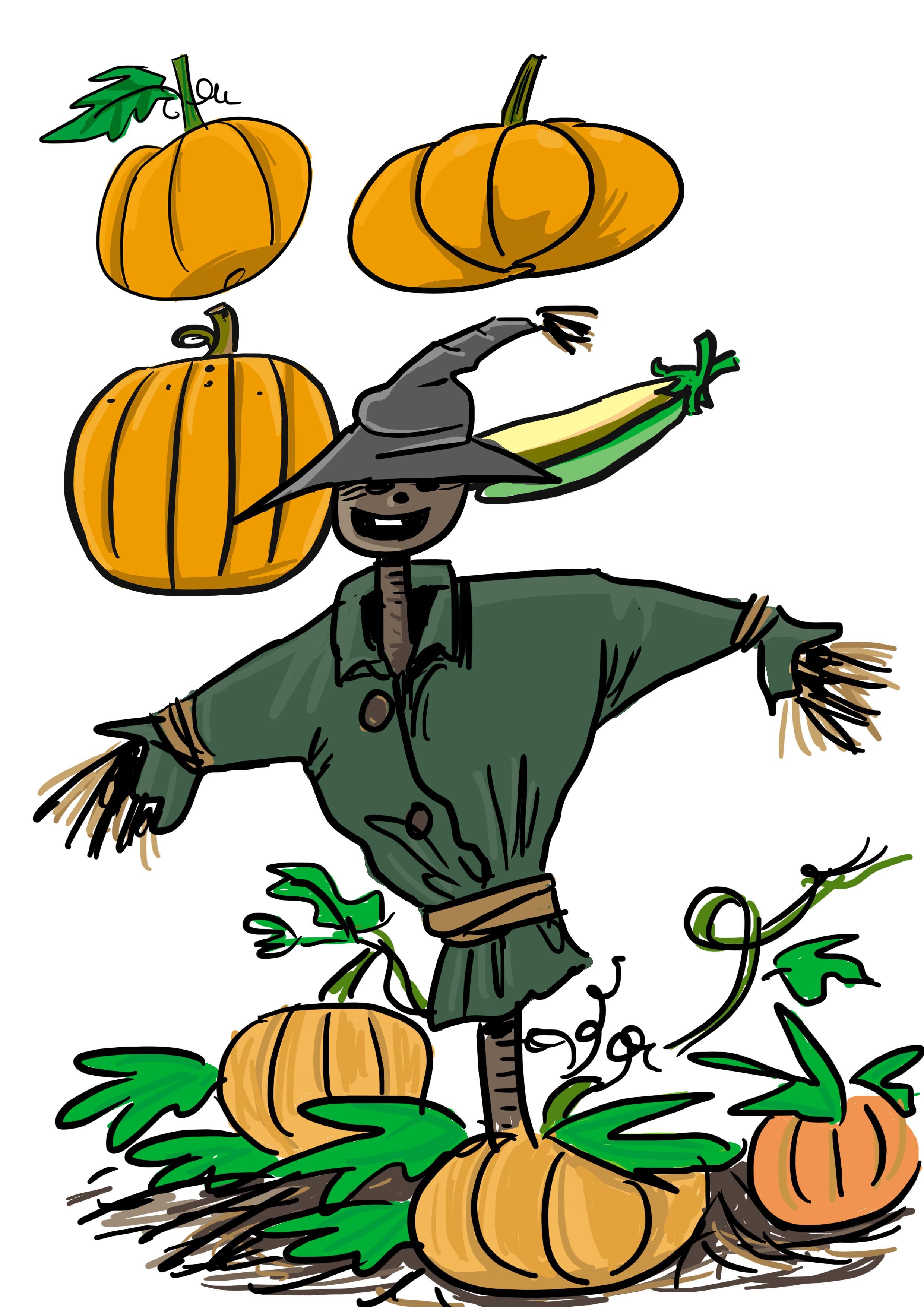 Scarecrow Drawing | Free download on ClipArtMag