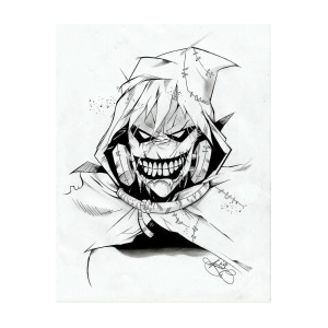 300x300 Scarecrow Drawing