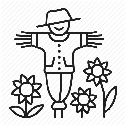 512x512 Collection Of Free Farmer Drawing Scarecrow Download On Ui Ex