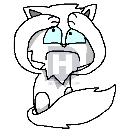 449x468 How To Draw A Scared Cartoon Cat, Step