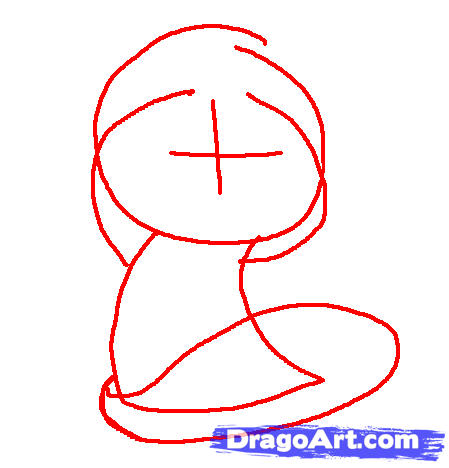 449x468 Draw A Scared Cartoon Cat, Step