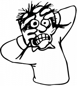 250x280 Drawing Fear Painful Face, Picture