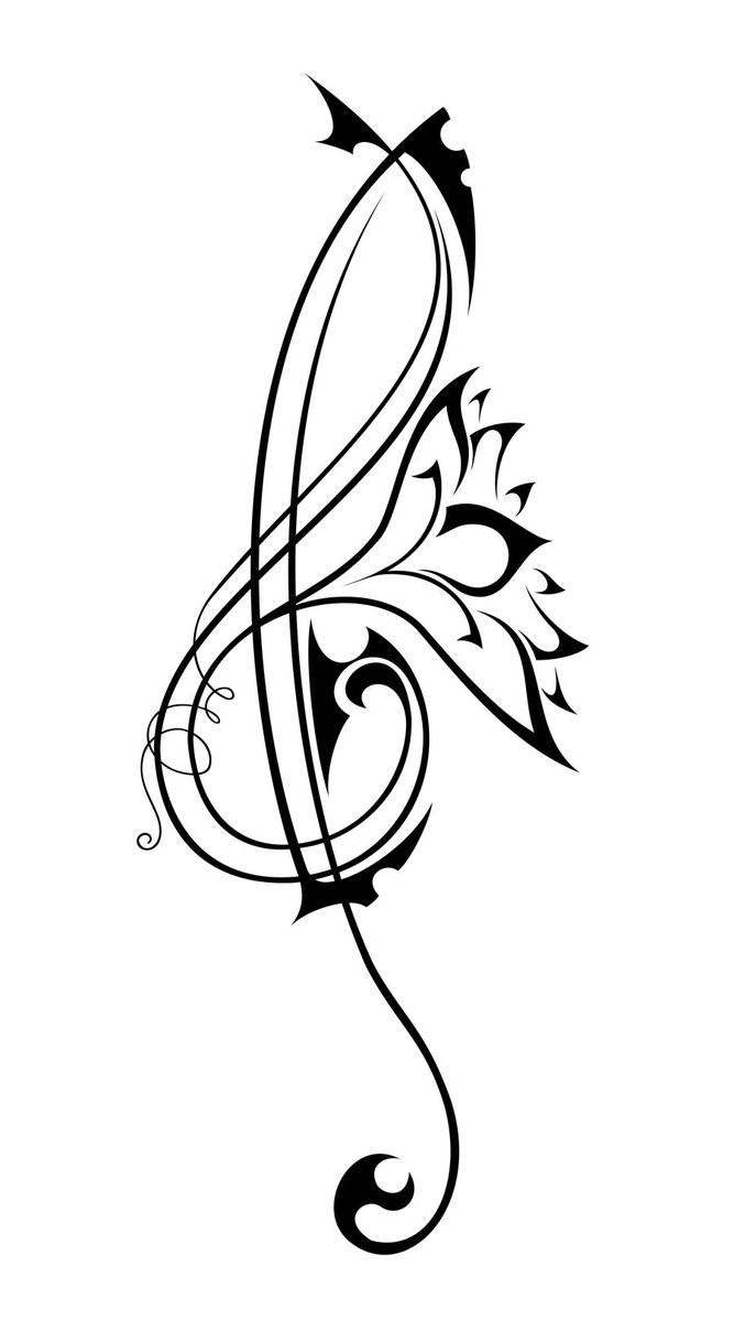 667x1198 Scared Face Clipart Music Notes Clipart New Free Cool Music Tattoo