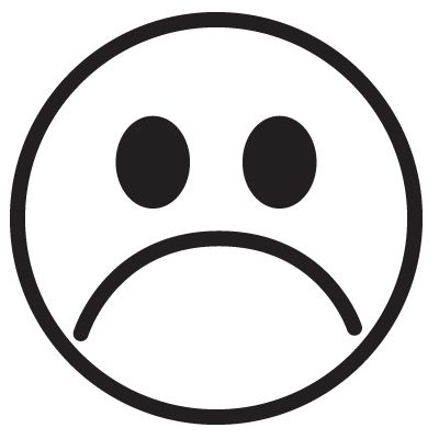 400x400 Scared Frown Face Clipart