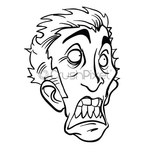 500x500 Scared Man Black