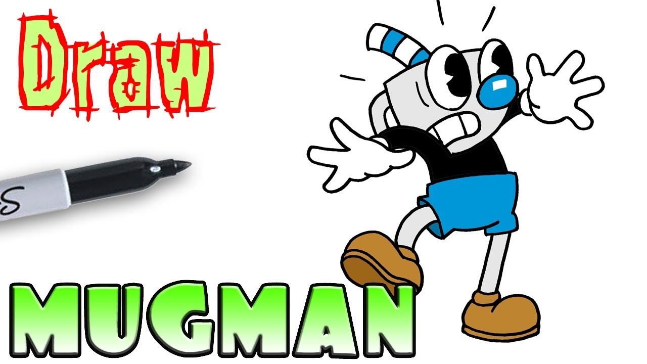 1280x720 How To Draw Mugman Scared Cuphead