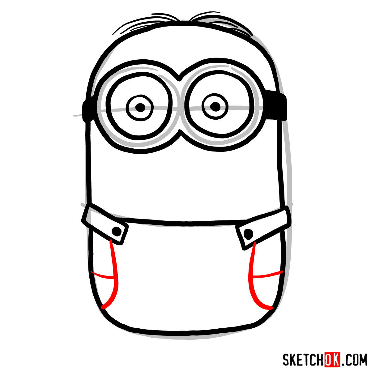 1200x1200 How To Draw Scared Minion Dave