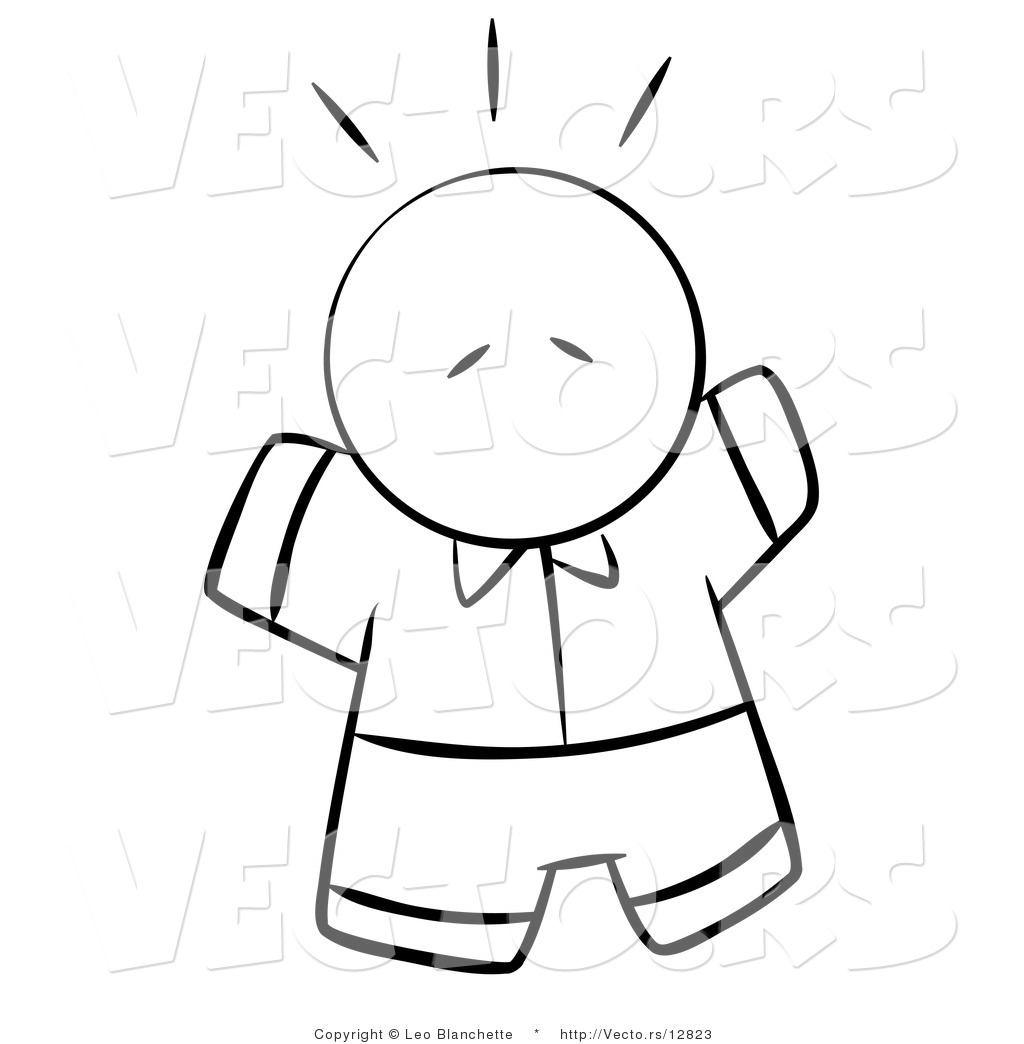 1024x1044 Vector Of Scared Or Excited Person