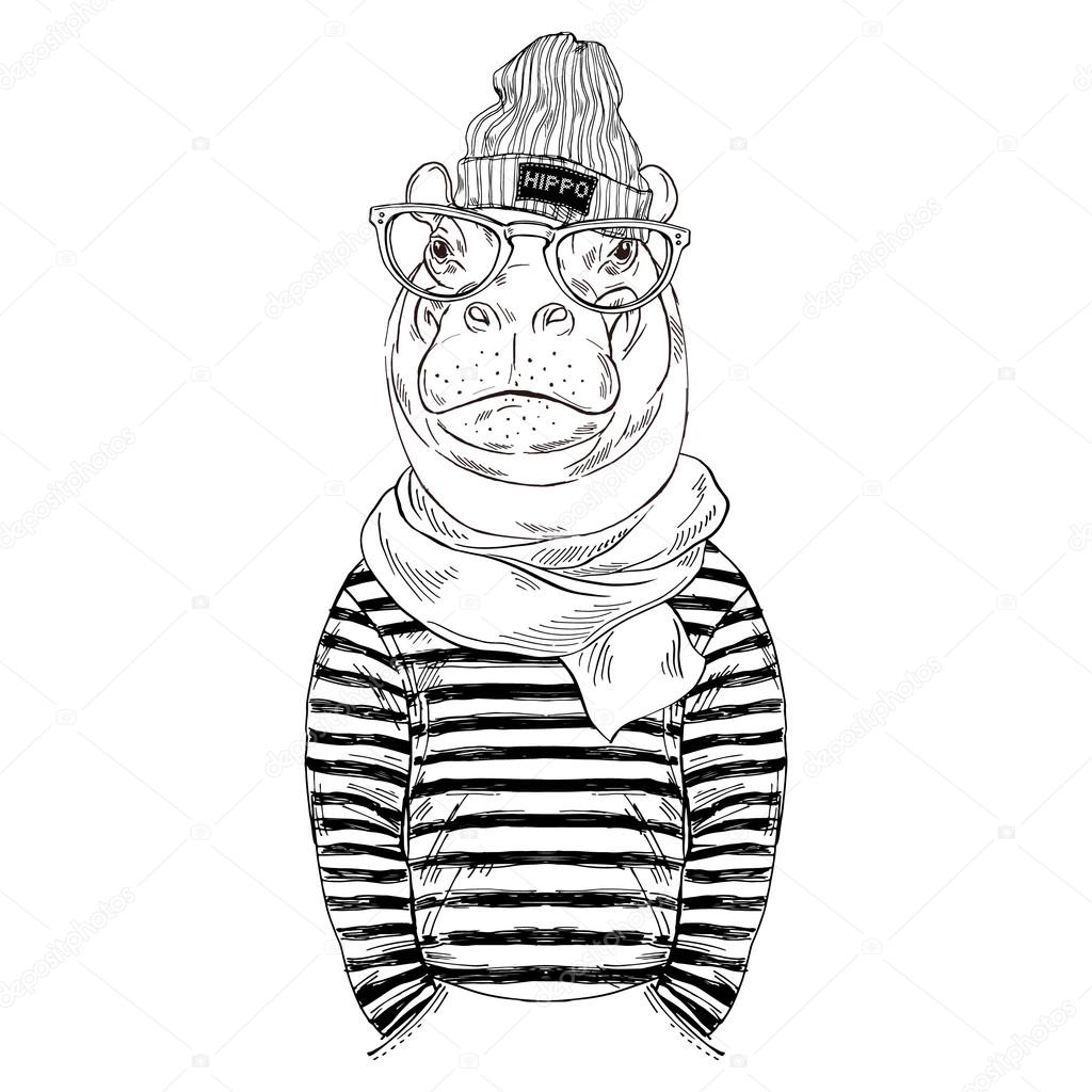 1024x1024 Scarf Drawing Hipster For Free Download