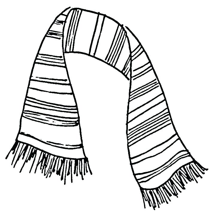 708x706 Scarf Drawing Printable For Free Download