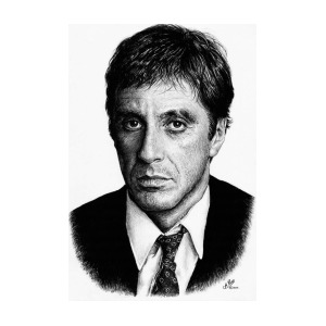 300x300 Scarface Art Print