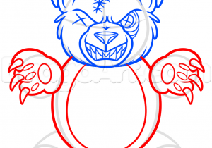 300x210 Scary Teddy Bear Drawing Scary Teddy Bear Colored Drawing