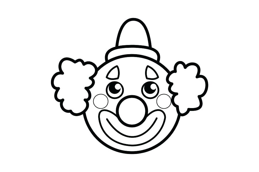 Scary Clown Face Drawing Free download on ClipArtMag