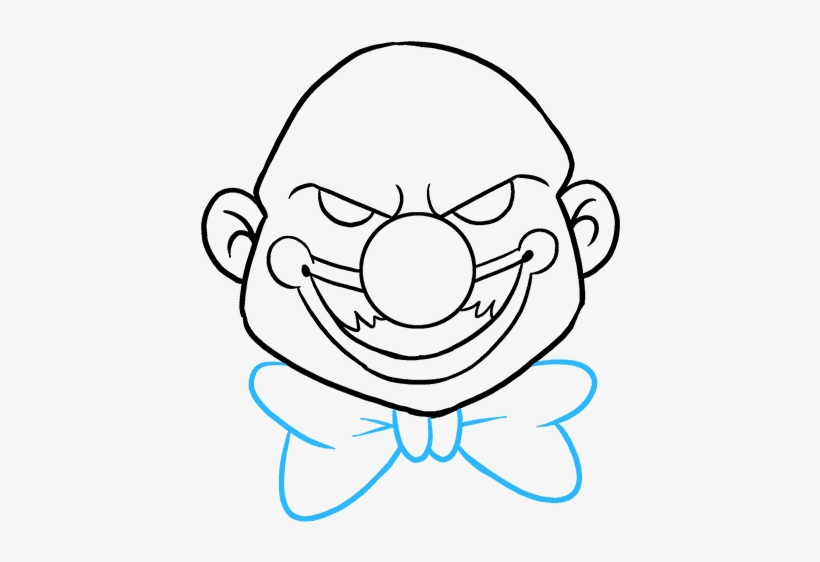 820x562 How To Draw Scary Clown